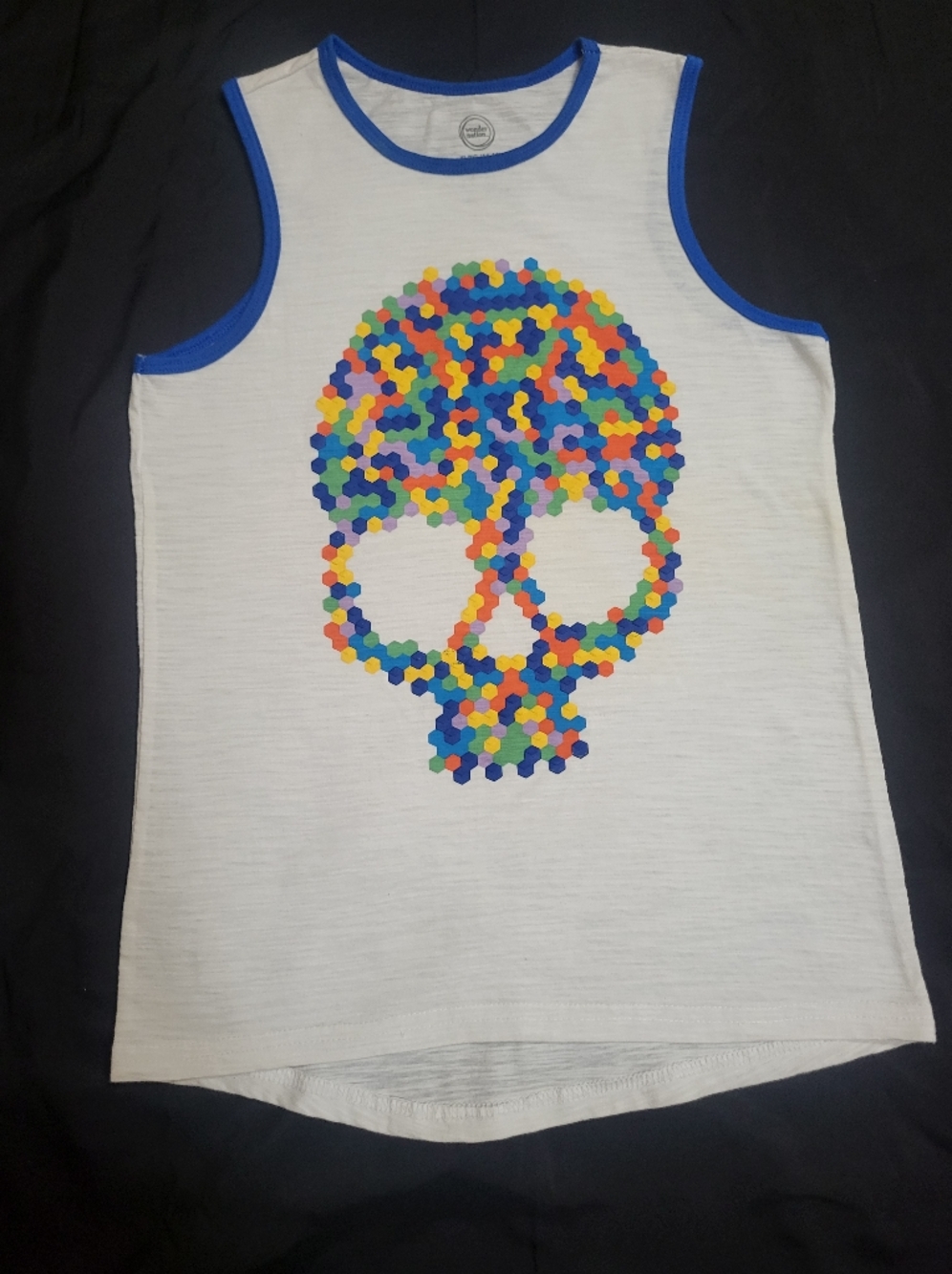 Wonder Nation 3D Skull Graphics Tank Top Kids Size XL (14-16)